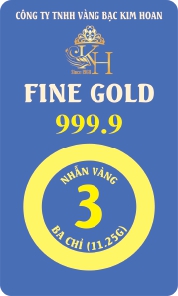 Nhẫn tròn vàng trơn 3 chỉ 