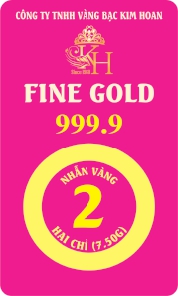 Nhẫn tròn vàng trơn 2 chỉ 
